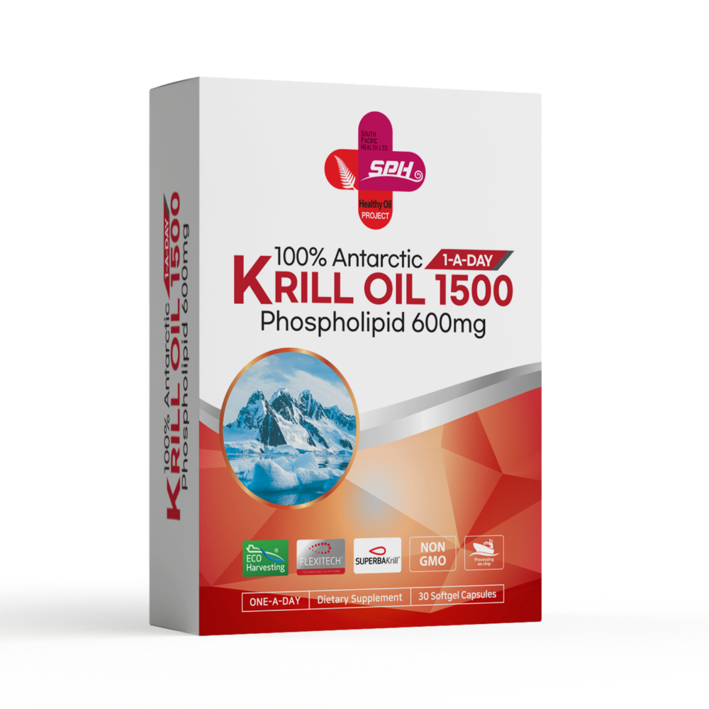 SPH Antarctic Krill Oil 1500 Phospholipid 600mg 30caps