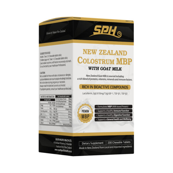 SPH NZ Colostrum MBP with Goat Milk 200tabs SPH NZ Colostrum MBP with Goat Milk 200tabs