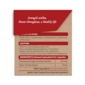 SPH 100% Pure Policosanol (Octacosanol 20ml) 60 Tablets - Image 3