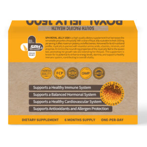 SPH Royal Jelly 1,500mg (10HDA 6% - 30mg) 180 Vegetable Capsules - Image 2
