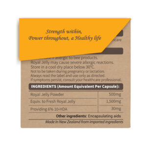 SPH Royal Jelly 1,500mg (10HDA 6% - 30mg) 180 Vegetable Capsules - Image 4