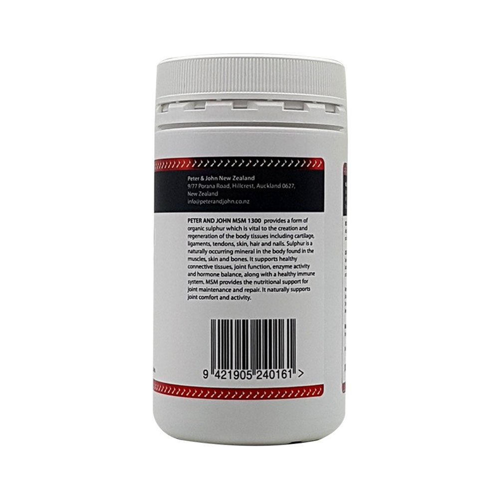 Peter & John MSM 1300 120 Capsules | Joint Comfort Support