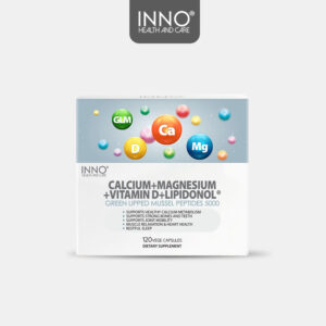 INNO Health Calcium + Magnesium + Vitamin D + Lipidonolpy 120Vege Capsule - Image 1