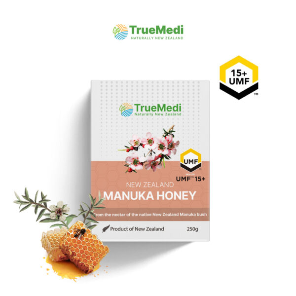 FB_TM_MH15+_250G_TRUEMEDI UMF15+ NZ MANUKA HONEY 250G_PIC1