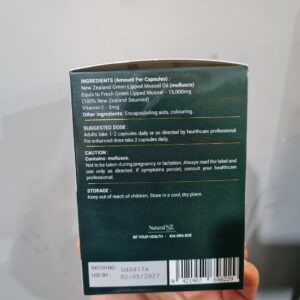 Natural NZ Green Lipped Mussel Oil GLM 15000 240 Capsules - Image 2
