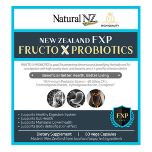 Natural NZ Fructo X Probiotics 40B 60 Vege Caps - Image 1
