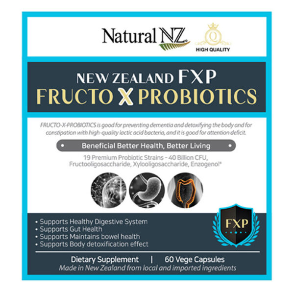 1000x1000 Natural NZ Fructo X Probiotics 40B 60 Vege Caps FRONT
