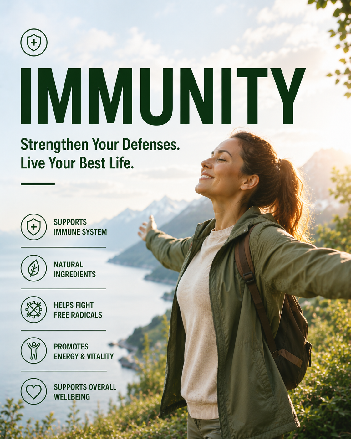 Home 12 Immunity wellness category image featuring healthy lifestyle and natural immune support in New Zealand