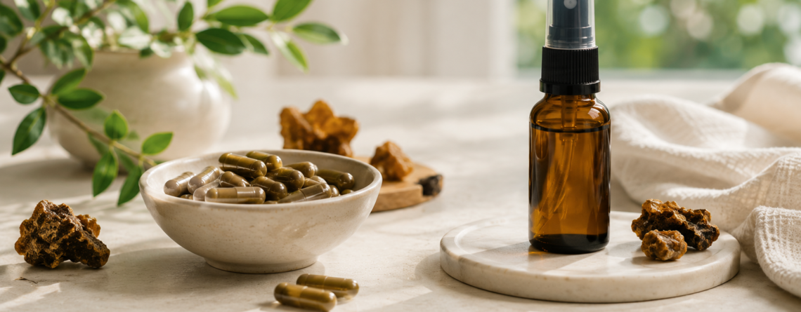Comparison of propolis capsules and oral spray in a natural wellness setting
